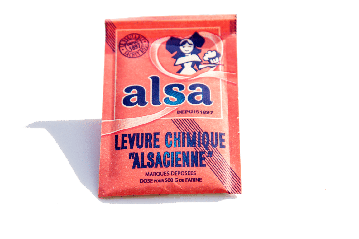 Un sachet de levure chimique Alsa