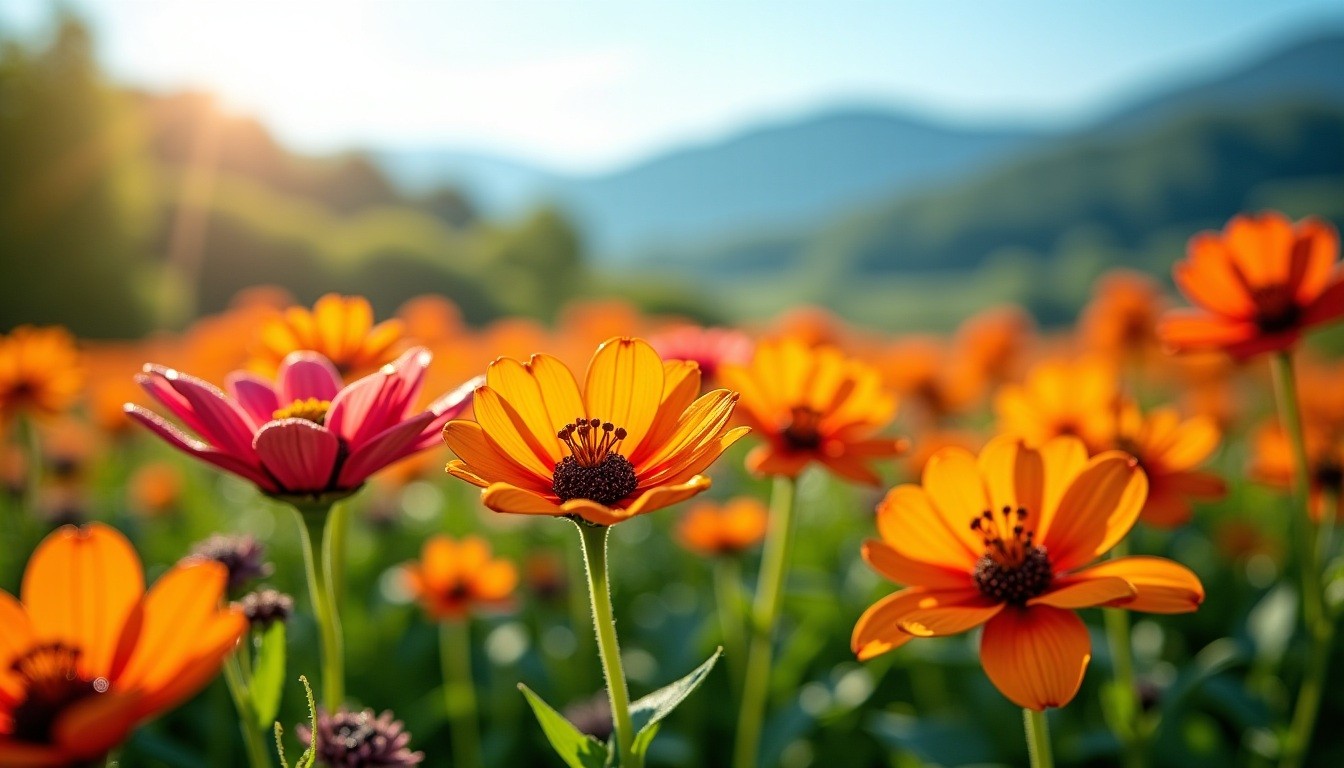 champ de fleurs de Bach